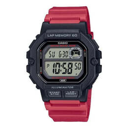 Часы Casio Fashion Stylish Quartz Watch Numeric Resin Strap Red/Black, черный ws-1400h-4avdf | default color