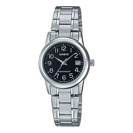 Часы Casio DRESS Series Simplicity Quartzes Black Stainless Steel Strap Black Watch Dial Black Analog, черный ltp-v002d-1b | black