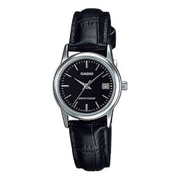 Часы Casio Quartz Waterproof Black Analog, черный ltp-v002l-1audf | black