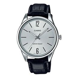 Часы Casio Vintage Belt QuartzWatch White Men's Waterproof Mens Black Analog, черный mtp-v005l-7b | black