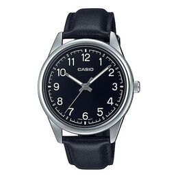 Часы Men's Casio DRESS Series Minimalistic Retro Small Business Numeric Watch Mens Black Analog, черный mtp-v005l-1b4 | black