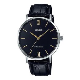 Часы Casio Men' s DRESS Belt Wrist Mens Black Analog, черный mtp-vt01l-1b | black
