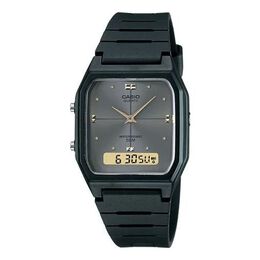 Часы Casio Quartz Waterproof Mens Black Analog/Digital Combo, черный aw-48he-8a | black