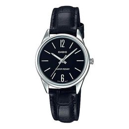 Часы Casio Quartz Waterproof Black Analog, черный ltp-v005l-1budf | black
