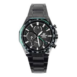 Часы Casio Male EDIFICE Japan / South Korea Fashion Solar Powered Mens Black Analog, черный eqb-1100xdc-1a | black