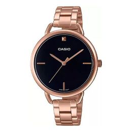 Часы Casio Quartz Waterproof Black Analog, черный ltp-e415pg-1cdf | black