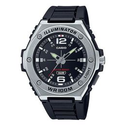 Часы Casio Quartz Limited Edition Waterproof Mens Black Analog, черный mwa-100h-1a | black