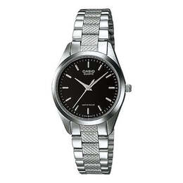 Часы Casio Stainless Steel Strap Black Analog, черный ltp-1274d-1a | black