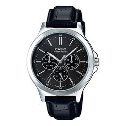 Часы Casio Sports Quartz Waterproof Mens Black Analog, черный mtp-v300l-1a | black