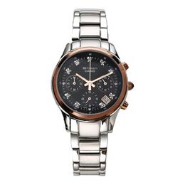 Часы Casio SHEENSeries Quartzes Business Silver/ Stainless Steel Strap Black Analog, черный shn-5003p-1a | black