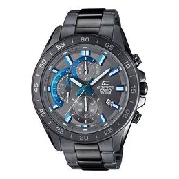 Часы Men's Casio Chain Blue quartz Mens Black Analog, черный efv-550gy-8a | black
