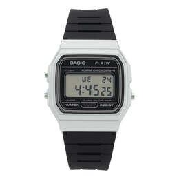 Часы Men's Casio F Series Student Sports Minimalistic Retro Small Watch Mens Black Digital, черный f-91wm-7adf | black