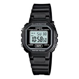 Часы Casio Waterproof Quartz Black Strap Black Digital, черный la-20wh-1a | black