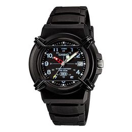 Часы Casio Waterproof Sports Mens Black Analog, черный hda-600b-1b | black