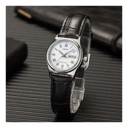 Часы Casio Quartz Waterproof Black Analog, черный ltp-v006l-7b | black