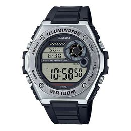 Часы Casio Quartz Waterproof Sports Mens Black Digital, черный mwd-100h-1a | black