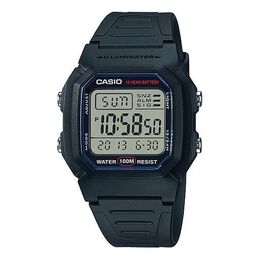 Часы Casio Waterproof Sports Analog Mens Black Digital, черный w-800h-1a | black