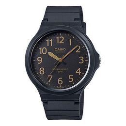 Часы Casio Quartz Waterproof Mens Black Analog, черный mw-240-1b2 | black
