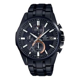 Часы Casio Waterproof Sports EDIFICE Solar Powered Sapphire Crystal Quartz Shockproof Mens Black Analog, черный efb-560sbc-1avupr | black