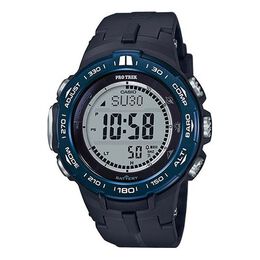 Часы Casio Waterproof Sports Shockproof Solar Powered Mens Black Digital, черный prw-3100yb-1er | black