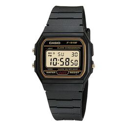 Часы Casio Classical Vintage Waterproof Unisex Mens Black Digital, черный f-91wg-9 | black