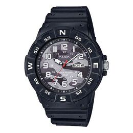 Часы Casio Waterproof Quartz Sports Mens Black Analog, черный mrw-220hcm-1b | black