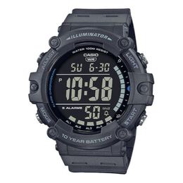 Часы Casio Sports Waterproof Mens Black Digital, черный ae-1500wh-8b | black