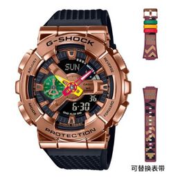 Часы Casio G-Shock Analog-Digital 'Black Rose', черный gm-110rh-1a | black