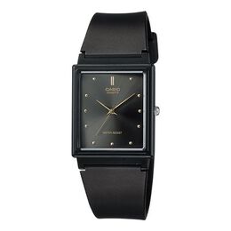 Часы Casio Quartz Waterproof Black DialBlack Strap Mens BlackBlack Analog, черный mq-38-1a | blackblack