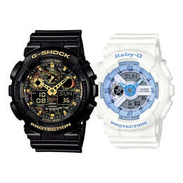 Часы Casio Baby-G 'Black & White', черный ga-100cf-1a9&ba-110be-7a | blackgold/whiteblue