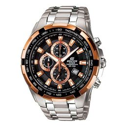 Часы Casio EDIFICE Quartz Waterproof Mens BlackGold Analog, черный ef-539d-1a5 | blackgold
