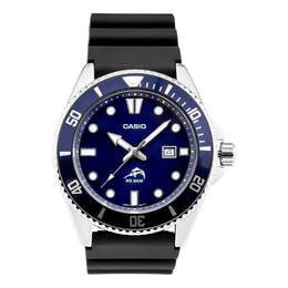 Часы Men's Casio STANDARD 200 Meter waterproof Sports Mens Blue Analog, синий mdv-106b-2a | blue