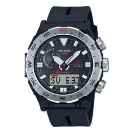 Часы Casio Pro Trek Mountaineering Analog-Digital Watch 'Black Silver Steel', черный prw-6800-1jf-person | black