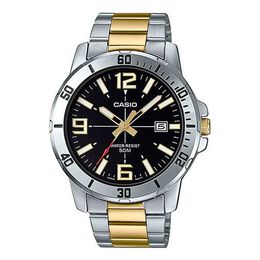 Часы Casio Stainless Steel Strap Quartz Waterproof Mens Silver Analog, цвет silver mtp-vd01sg-1b | silver
