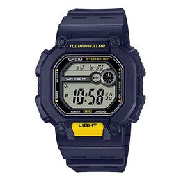 Часы Casio Quartz Waterproof Sports Analog Mens Blue Digital, синий w-737h-2a | blue