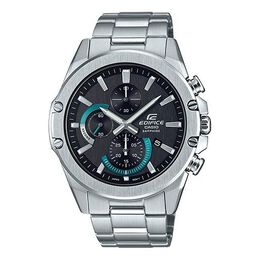 Часы Casio Waterproof EDIFICE Black DialSilver Strap Mens BlackSilver Analog/Digital Combo, черный efr-s567d-1a | blacksilver