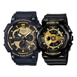 Часы Casio G-Shock Analog-Digital 'Black Gold', желтый mcw-200h-9a&ba-110-1a | gold