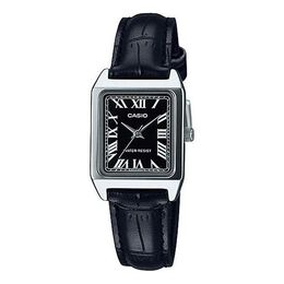 Часы Casio Vintage Style Square Red Squarees Quartz Black Analog, черный ltp-v007l-1b | black