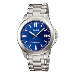 Часы Casio Minimalistic Fashion Steel Strip Waterproof Quartz Watch Blue Stainless Steel Strap, синий ltp-1215a-2a2 | blue