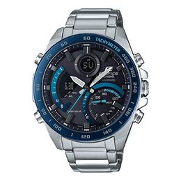 Часы Casio Edifice Waterproof Analog-Digital Watch 'Silver Marine Blue', синий ecb-900ydb-1bpr | blue