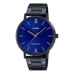 Часы Casio Dress Classic Minimalistic Analog Steel Strap Watch 'Blue Black', синий mtp-vt01b-2b | blue