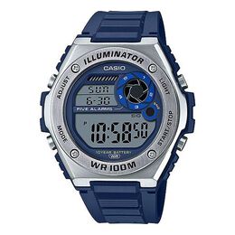 Часы Casio Quartz Waterproof Sports Mens Blue Digital, синий mwd-100h-2a | blue