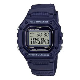 Часы Casio Waterproof Sports Unisex Mens Blue Digital, синий w-218h-2a | blue