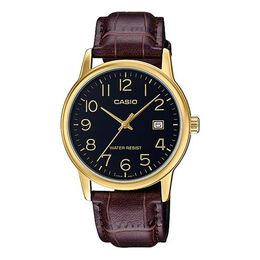 Часы Casio DRESS Series Quartz MTP-V002GL-1B /Black Brown Analog, коричневый mtp-v002gl-1b2021 | brown