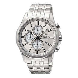Часы Casio EDIFICE Series Vintage Classic Sports Stainless Steel Men's Quartz Waterproof Mens White Analog, белый efb-670sbs-8avupr | white