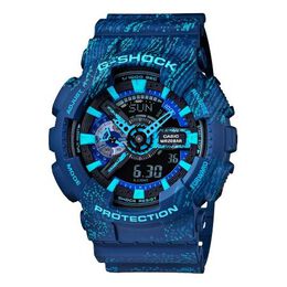 Часы Casio G-Shock Analog-Digital 'Blue', синий ga-110tx-2a | blue