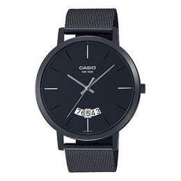 Часы Casio Male DRESS Japan / South Korea Fashion Waterproof Mens Black Analog, черный mtp-b100mb-1evdf | black