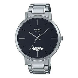 Часы Men's Casio Dress Series Casual Calendar Watch Mens Black Analog, черный mtp-b100d-1ev | black