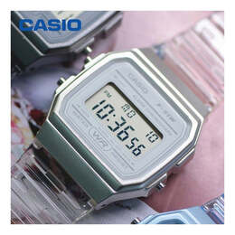 Часы Casio Waterproof Sports Mens BlueGray Digital, синий f-91ws-8df | bluegray