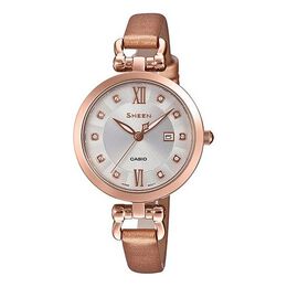 Часы Casio Quartz SHEEN Sapphire Crystal Waterproof Gold Strap Gold Analog, желтый she-4536pgl-7buprd | gold